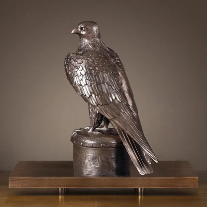 Harpiks Dyrestatue Eagle Kobberbelagt Håndværk Kontordekoration Viking Home Decor