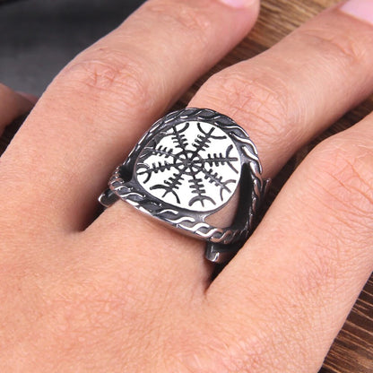 Compass Vegvisir Ring - TripleViking