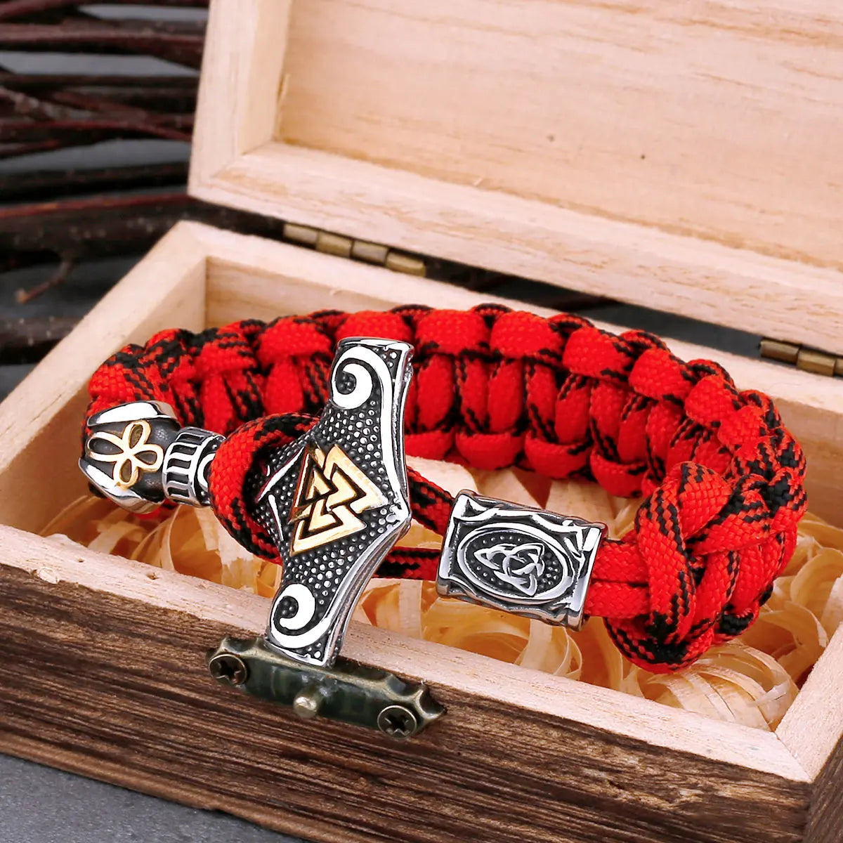 Vintage Thor's Hammer Viking Bracelet