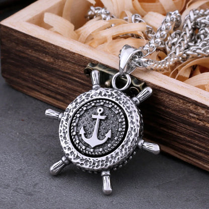 Navigator Anchor Rudder Necklace - TripleViking