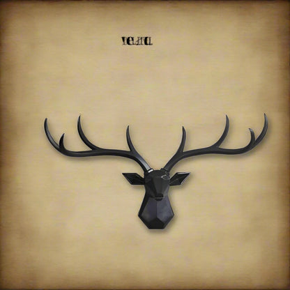 Nordic Lucky Deer Head Wall Hanging Creative Deer Wall Pendant Viking Home Decor