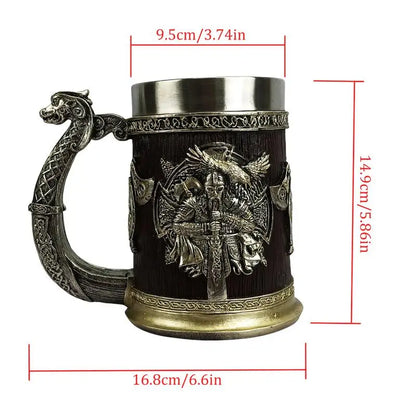 Beoir Fuisce Norse 600ml Roisín Cruach Dhosmálta Mug Lochlannach