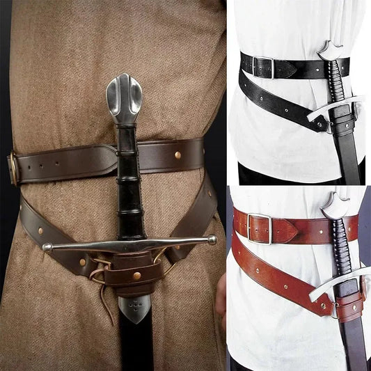 Gaine de taille de ceinture de porte-épée de guerrier viking