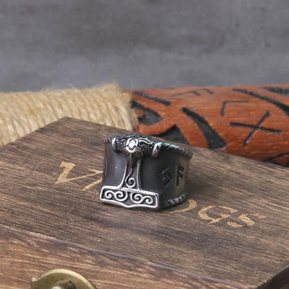 Thor's Hammer Viking Mjolnir Ring