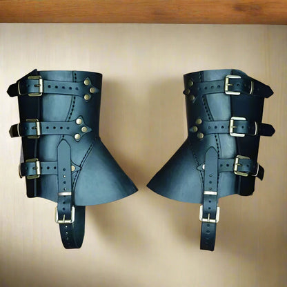 1 par Viking Warrior Gaiters Armor Läder