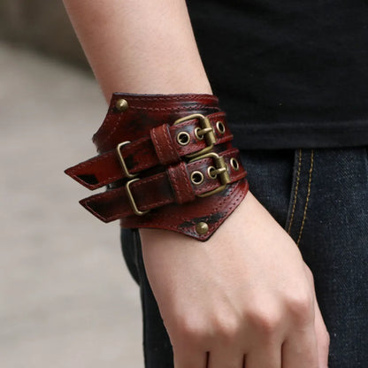 Cowhide Men's Bracelet - TripleViking