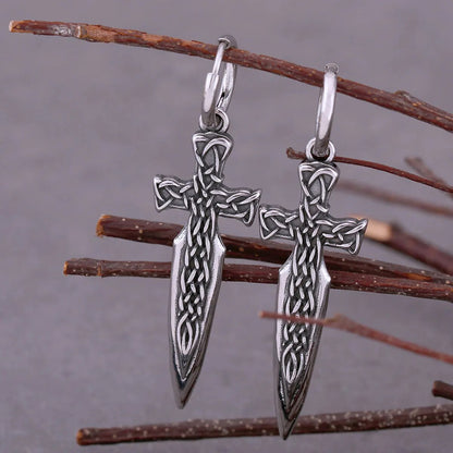 Warrior Sword Earrings - TripleViking