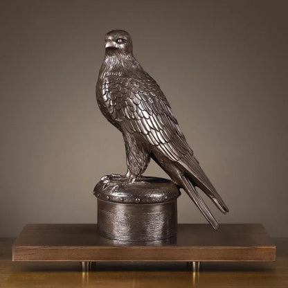 Harpiks Dyrestatue Eagle Kobberbelagt Håndværk Kontordekoration Viking Home Decor