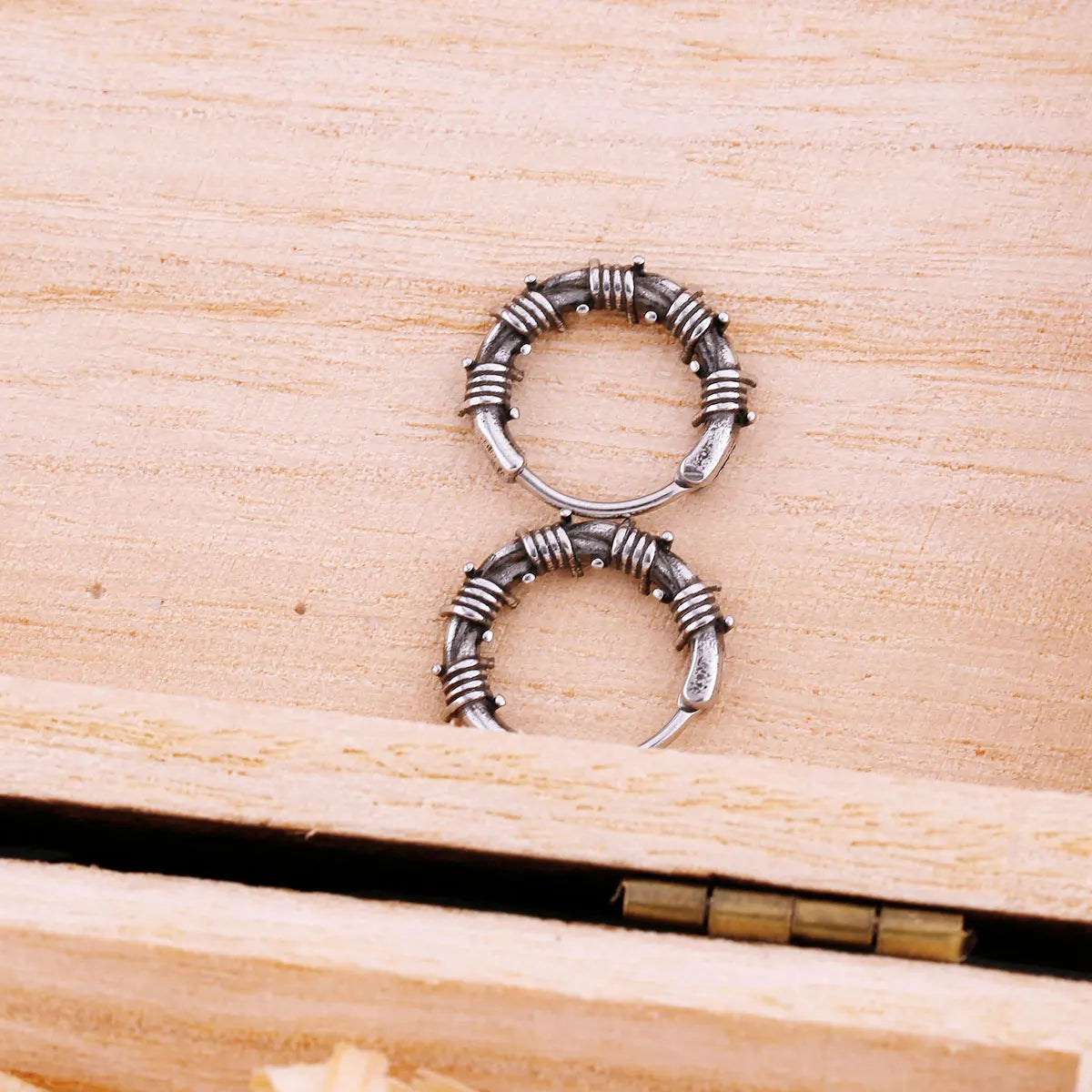 Vintage Minimalist Punk Small Hoop Viking Earrings