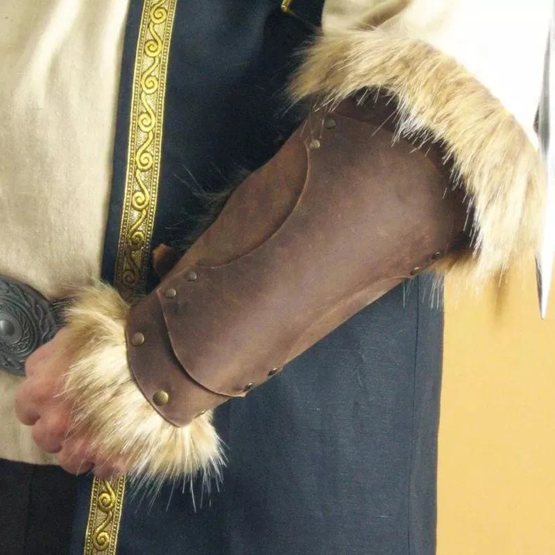 Viking Warrior Leather Bracer Steampunk