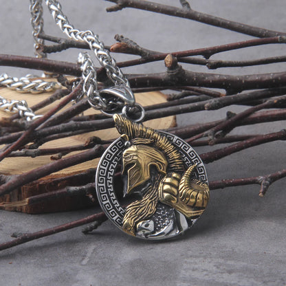 Collier Viking Casque Sparte