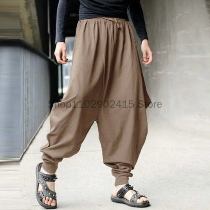 Pantaloni Harem per il tempo libero da uomo in costume cosplay vichingo