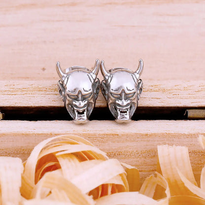 Vikinški uhani Gothic Ghost Skull Stud