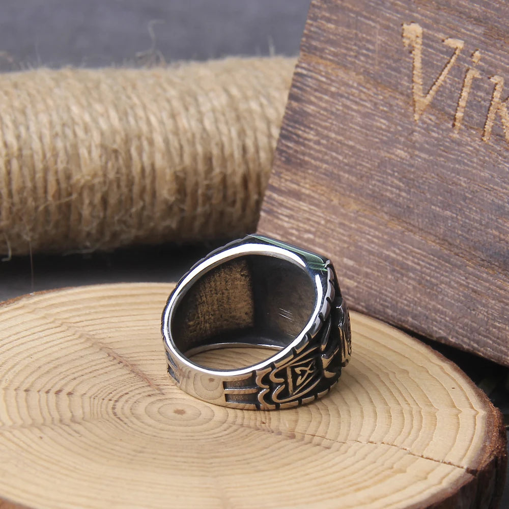 Icelandic Runes Celtics Knot Triple Viking Ring
