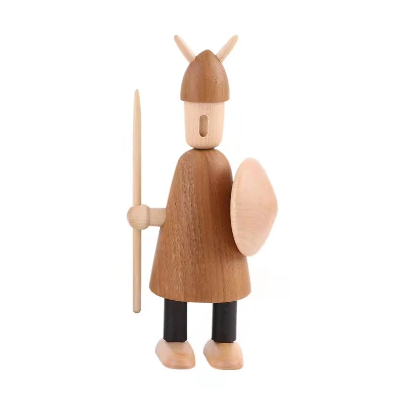 Wood Carving Vikings Figurines