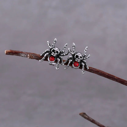 Gothic Spider Diamond Earrings - TripleViking