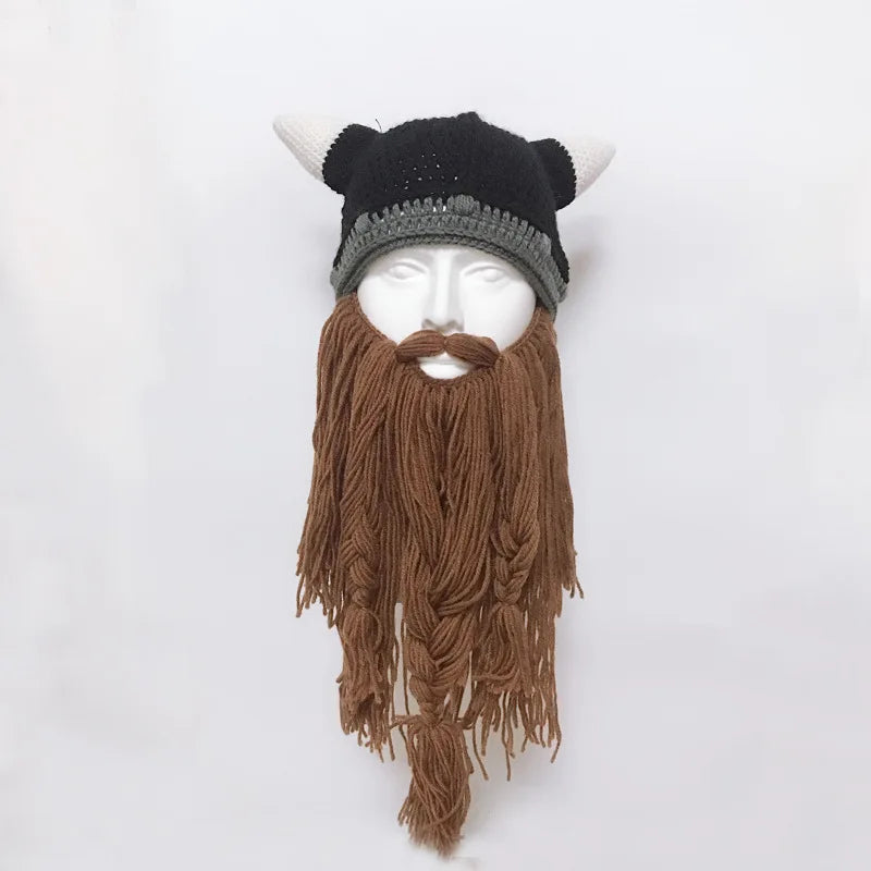 Long Bearded Viking Bean Creative Personalise Party Hat