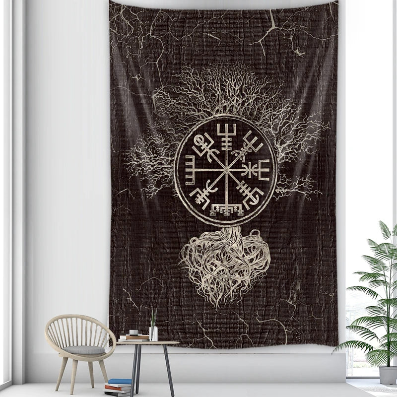 Viking's Large Fabric Wall Tapestry