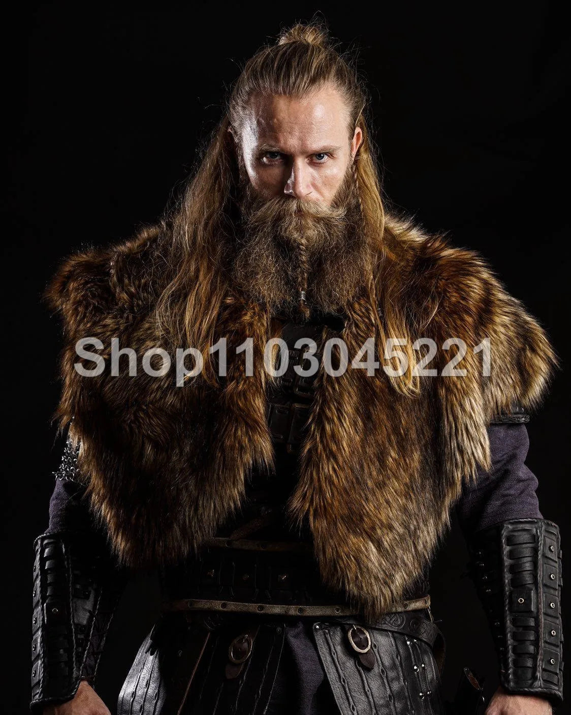 Viking Luxury Artificial Fur Coat Cloak