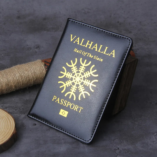 Valhalla Passport Cover Mythological Story Travel Wallet Covers