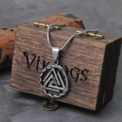 Ouroboros Stainless Steel Necklace - TripleViking