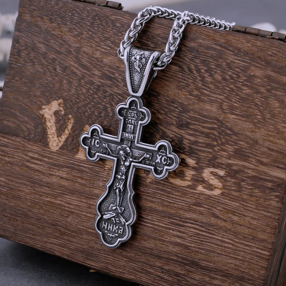 Catholic Cross Necklace - TripleViking