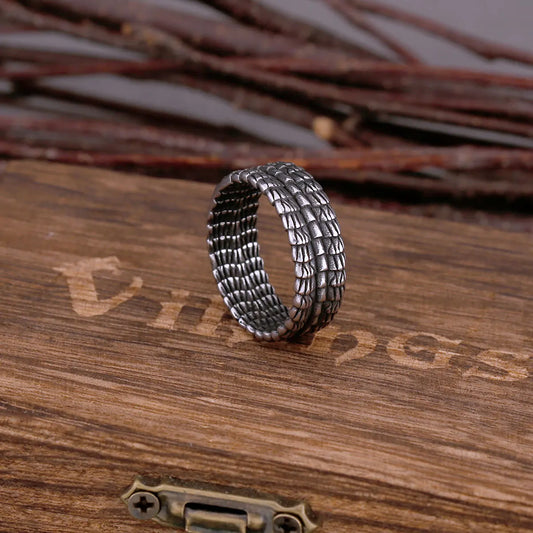 Ny stil Viking Keel Enkel Ring