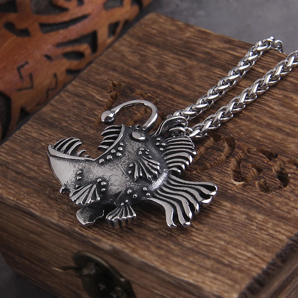 Persoonlijkheid Mode Lantaarn Dier Vis Hanger Ketting Viking Ketting