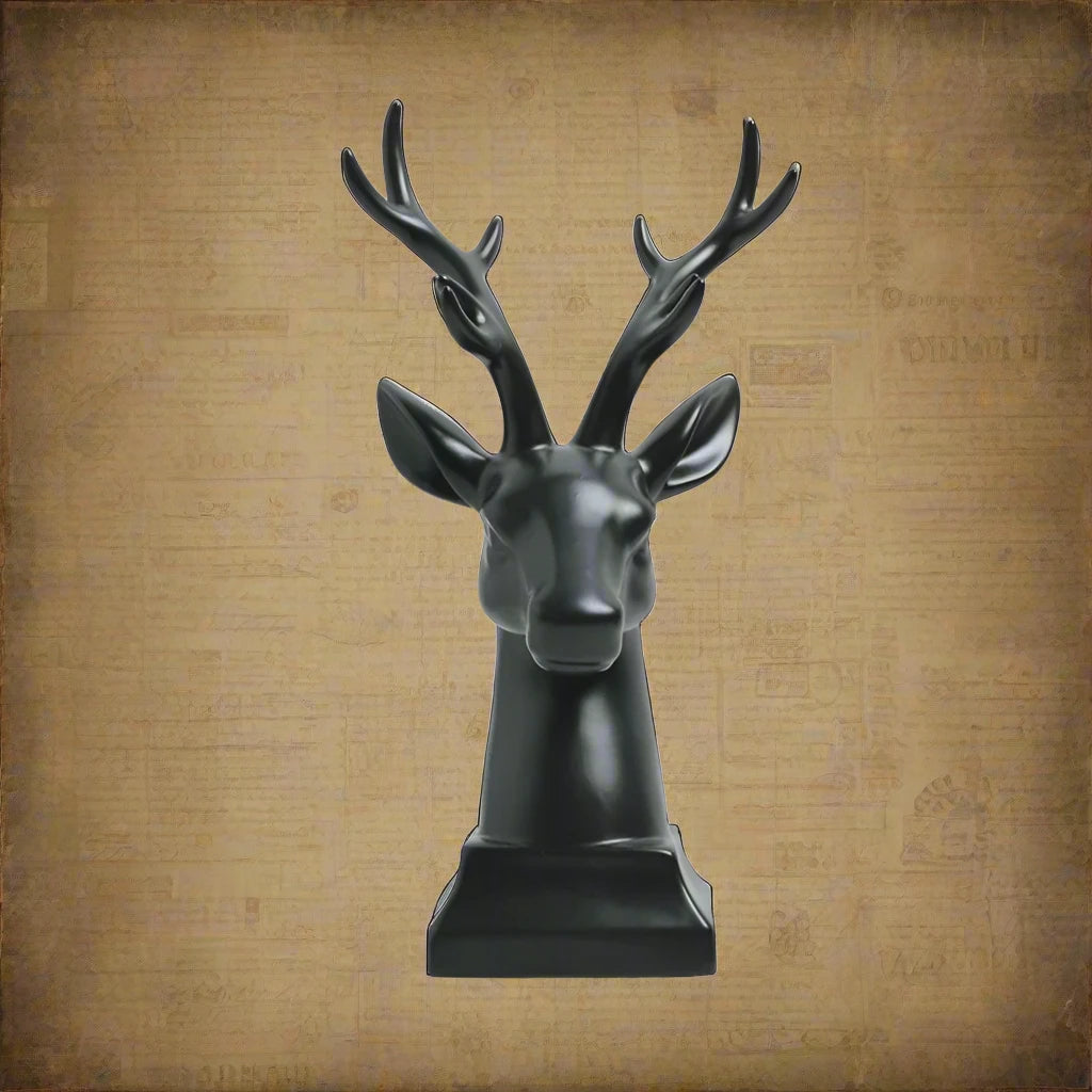 Nordic Creative Deer Head Display Wine Cabinet Decoration Simple Animal Head Viking Home Decor