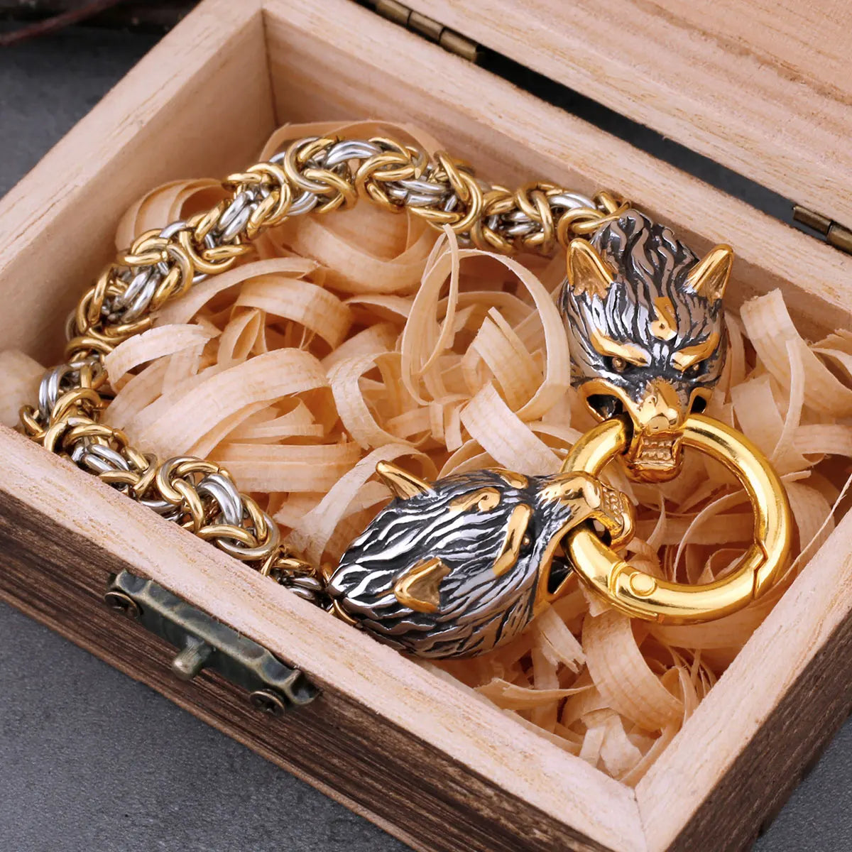 Nordic Viking Wolf Bracelet