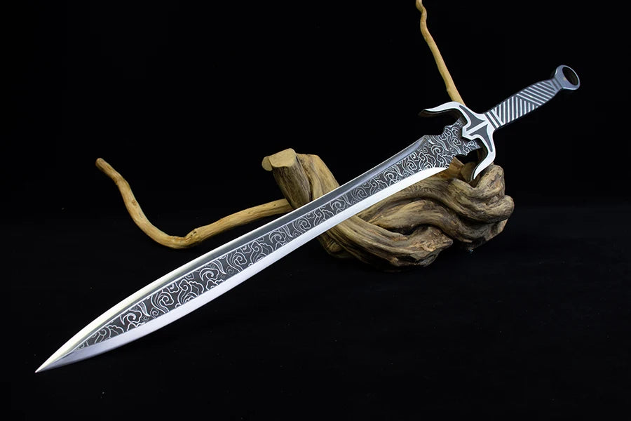 85 cm rustfrit stål Warrior White Cloud Steel Viking Sword