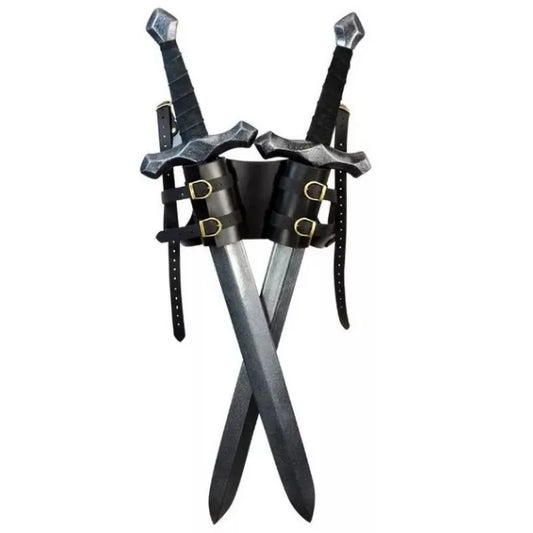 Viking Shoulder Back Double Sword Holder