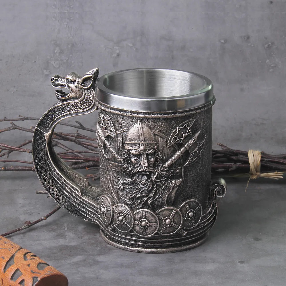 Nordic Beer Dragon Viking Mug