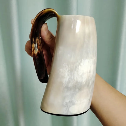 300-350 ml Natural Ox Horn Cup Drinking Horn Viking Muki