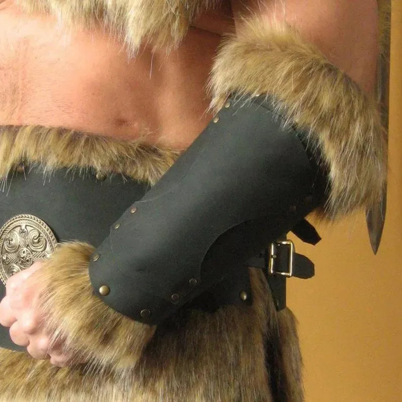 Viking Warrior Leather Bracer Steampunk