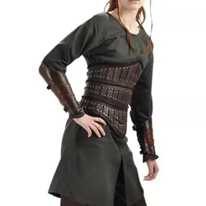Leather Wide Belt Women Viking Pirate