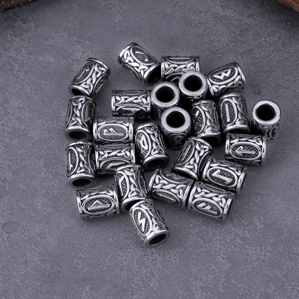 Vikings Rune Beads 24pcs - TripleViking