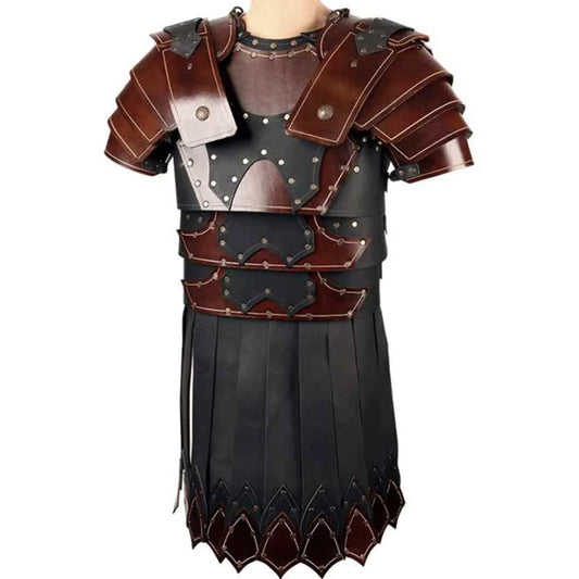 Legion Gladiator PU Δερμάτινο Cuirass Shoulder Chest Armor Knight Warrior Viking Armor