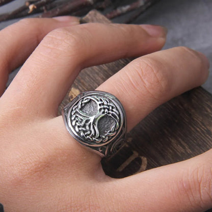 Tree of Life Signet Ring - TripleViking