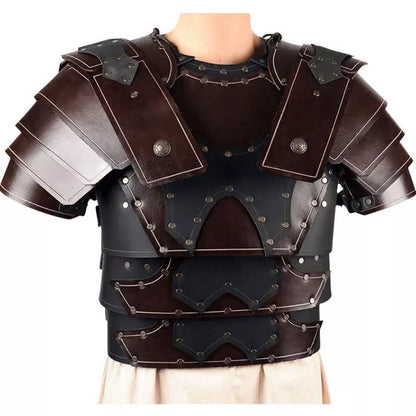 Éadaí Cosplay Ridire Lochlannach Gladiator Armor cófra ghualainn