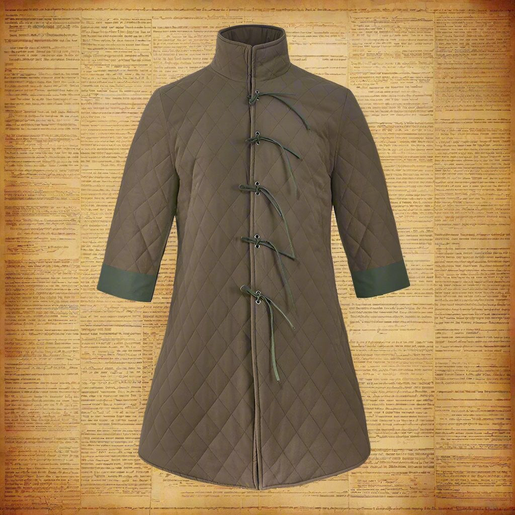 Pehmustettu Gambeson Vest Hihaton Aketon Viking Liivi