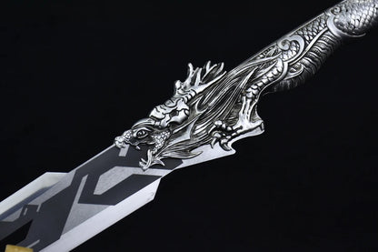 78cm Ryðfrítt stál Dragon Handle Battle Warrior Metal Viking Sword