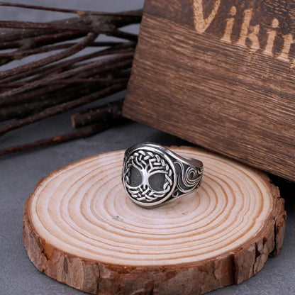 Ny Viking Livets Tre Yggdrasil Ring