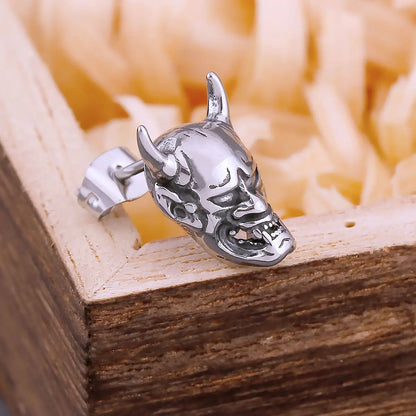 Vikinški uhani Gothic Ghost Skull Stud