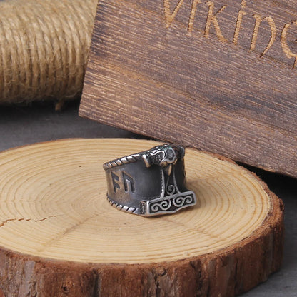 Thor's Hammer Viking Mjolnir Ring