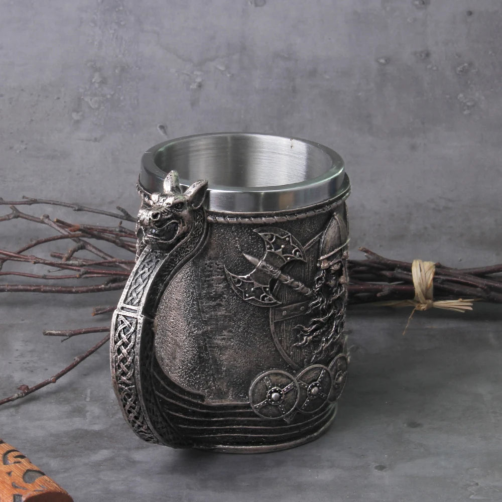 Nordic Beer Dragon Viking Mug