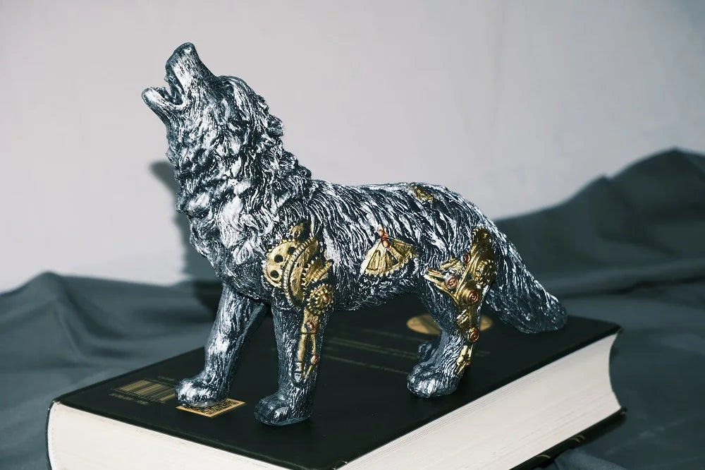 Viking Wolf Fenrir Steampunk Resin Håndværk