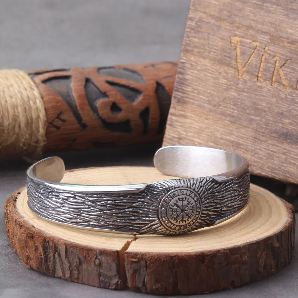 Rock Nordic Celtic Knot Cuff Viking Bangles