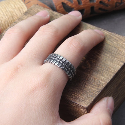 Kæmpe Ouroboros Snake Viking Ring